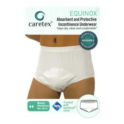 Многоразовые впитывающие трусы Caretex Equinox Gentug Textile XS, белые