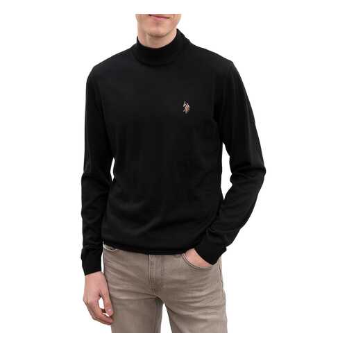 Водолазка мужская U.S. POLO Assn. G081SZ0TK0TH03-BSK9 черная 2XL