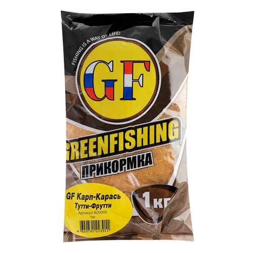 Прикормка летняя Green Fishing Карп/Карась ТуттиФрутти 1 кг