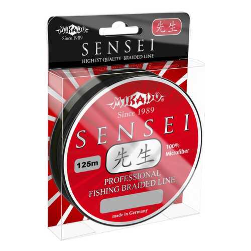 Леска плетеная Mikado Sensei 0,18 мм, 125 м, 14,1 кг black