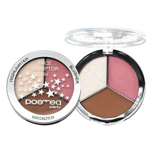 Набор для макияжа POETEQ Face Sculptor Trio Шампань/клубничный крем/матовый 7,5 г