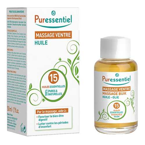 Комплекс масел Puressentiel для массажа живота, 15 эфирных масел, 50 мл