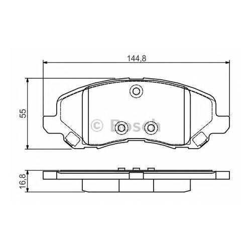 Комплект тормозных колодок Bosch 0986495170