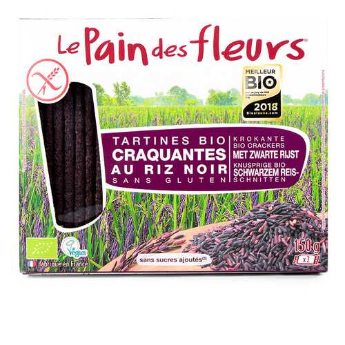 Хлебцы Pain des fleurs диетические из черного риса Euro-Nat 150 г