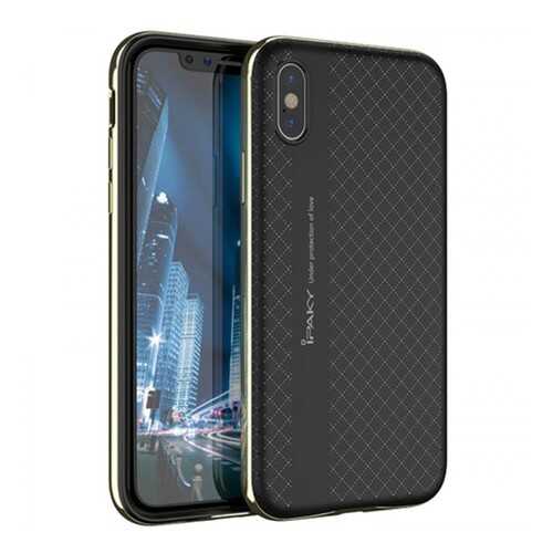 Чехол iPaky +PC для Apple iPhone X (5.8)/XS (5.8) Black/Gold