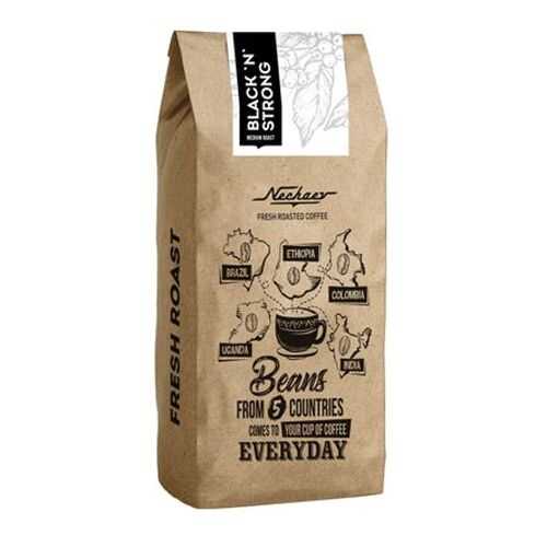 Кофе Nechaev Black and Strong в зернах свежей обжарки 500 г