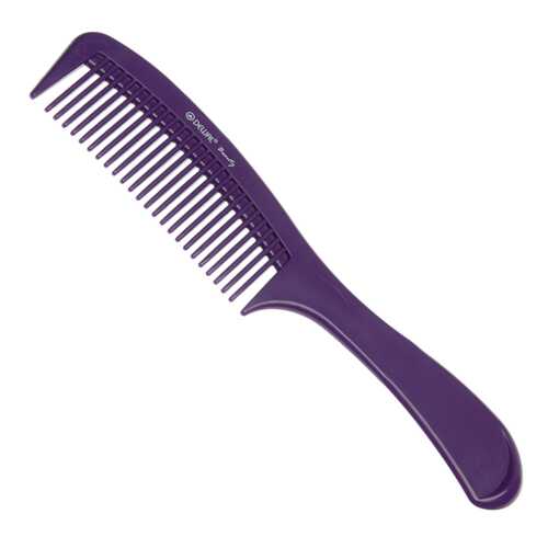 Расческа Dewal Beauty с ручкой, фиолетовая, 22 см