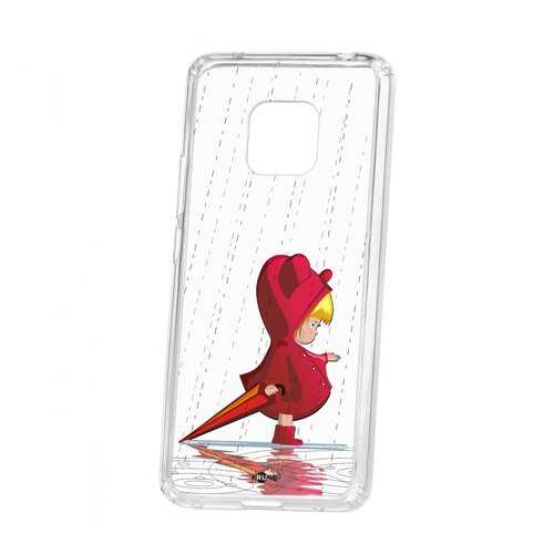 Чехол Kruche Huawei Mate 20 Pro Print Девочка с зонтом