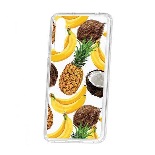Чехол Kruche Huawei P20 Pro (Plus) Print Тропический микс
