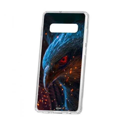 Чехол Kruche Samsung Galaxy S10+ Print Орел
