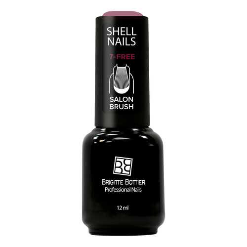 Гель-лак Brigitte Bottier Shell Nails тон 984 светло-бордовый с мелкими блестками, 12мл