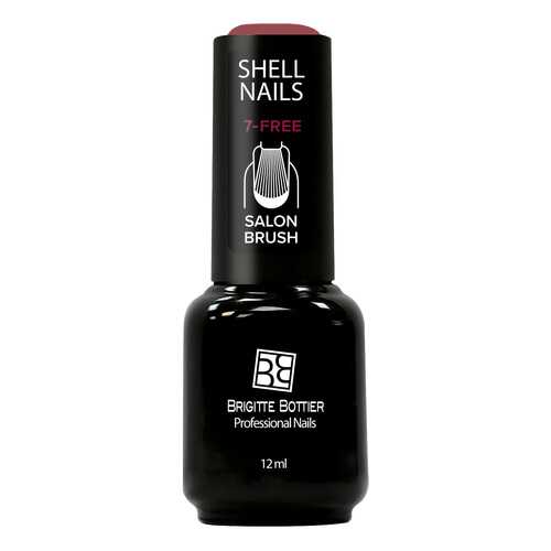 Гель-лак для ногтей Brigitte Bottier Shell Nails тон 981 красный с большими блестками 12мл