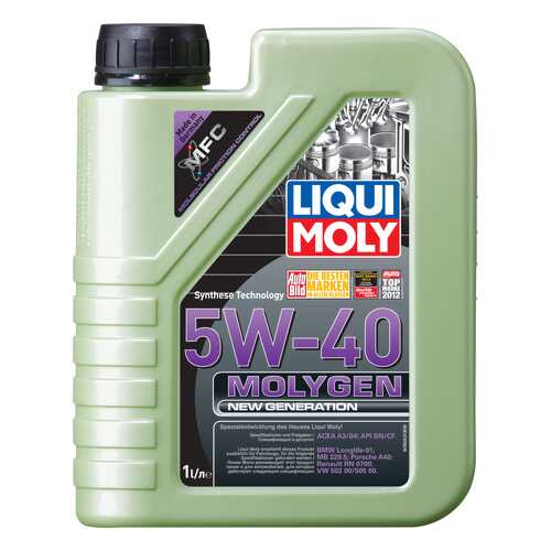 Моторное масло Liqui moly Molygen New Generation 5W-40 1л