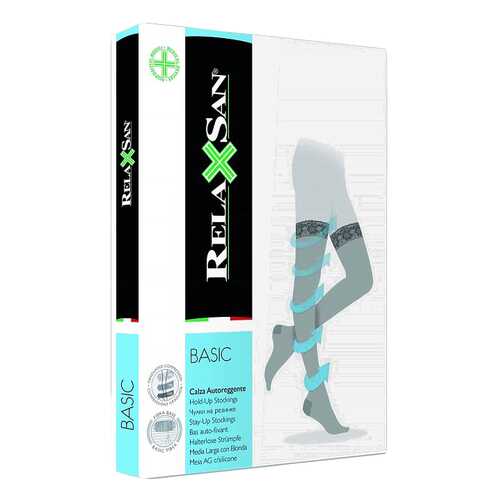 Чулки компрессионные Relaxsan stay-up 140 den р.3 на резинке телесные