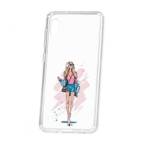 Чехол Kruche Samsung Galaxy A10 2019 Print Fashion Girl
