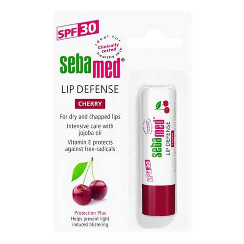 Гигиеническая помада Sebamed Sensitive Skin Lip Defense SPF 30 вишня 4,8 г