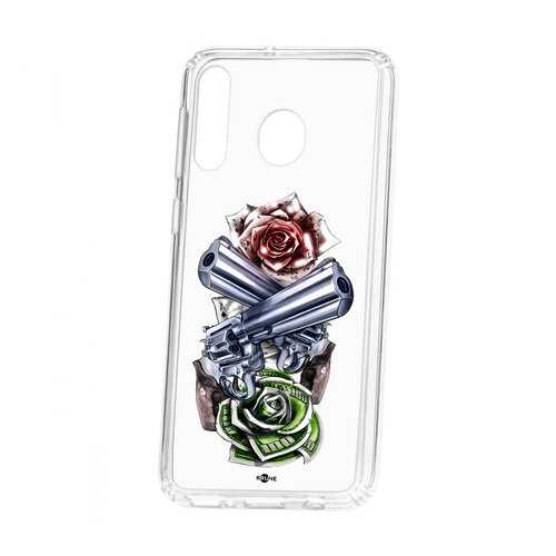 Чехол Samsung Galaxy M30 Kruche Print Карты деньги 2 ствола