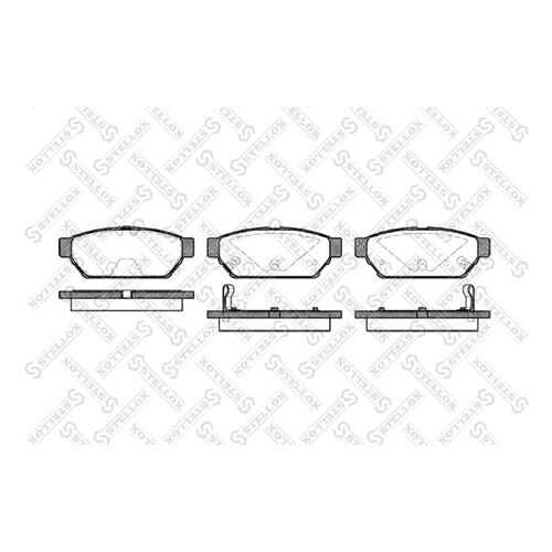Комплект тормозных дисковых колодок Stellox 451 002B-SX