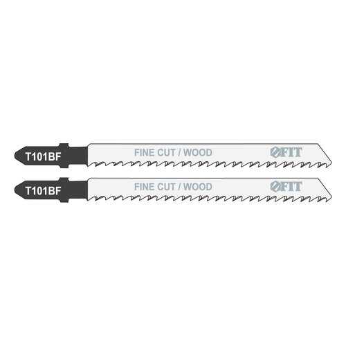 Пилки для лобзиков по дереву, 100/74/2,5 мм (T101BF), 2 шт. FIT 40955