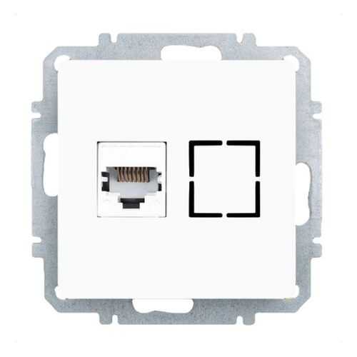 Розетка Еthernet RJ-45 Zakru CLASICO (цвет белый)