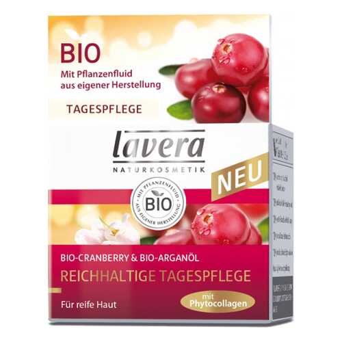 Дневной крем Био лифтинг Клюква Lavera 50 мл
