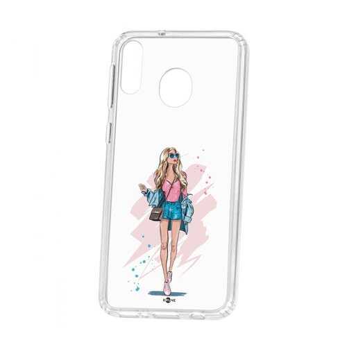 Чехол Kruche Samsung Galaxy M20 Print Fashion Girl