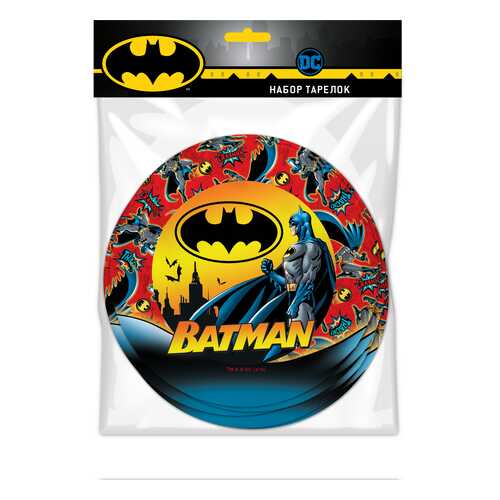 Набор бумажных тарелок ND Play Batman 6 штук