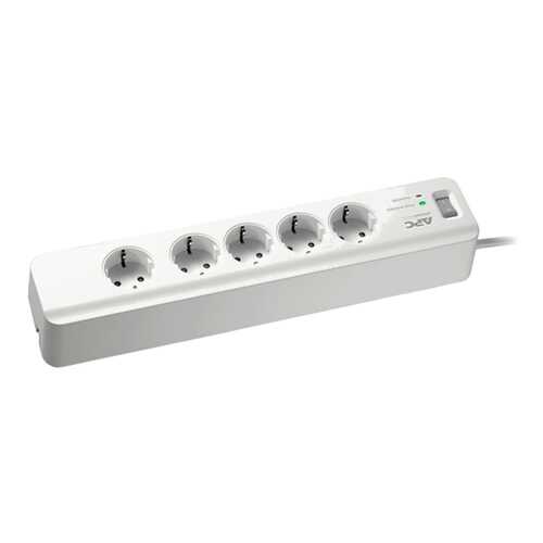 Сетевой фильтр APC PM5-RS, 5 розеток, 1,8 м, White