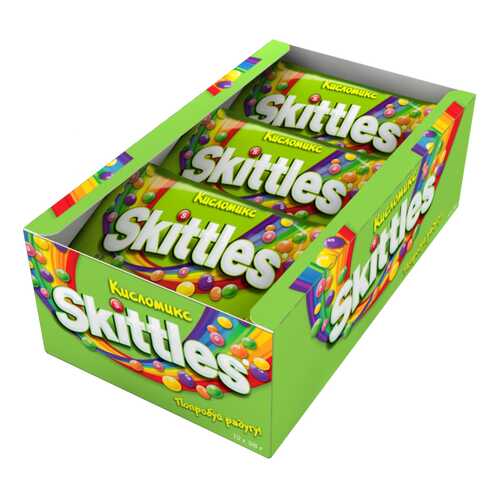 Драже Skittles кисломикс 38 г 12 штук