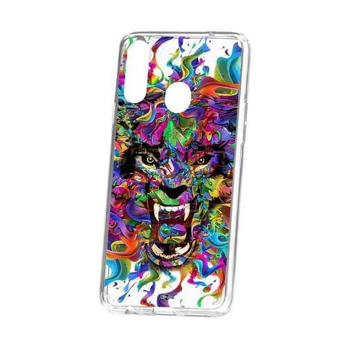 Чехол Kruche Samsung Galaxy A20S Print Colored beast