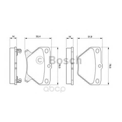 Тормозные колодки дисковые Bosch 0986424630