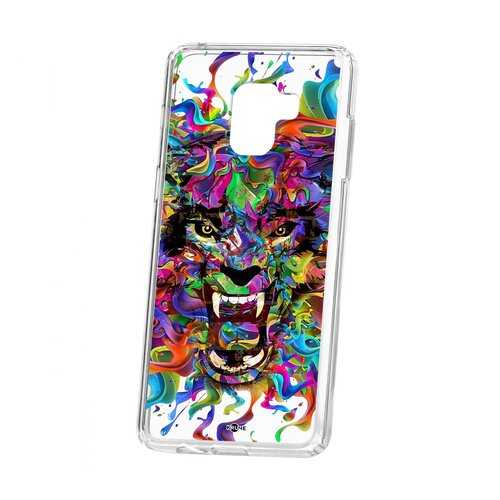 Чехол Kruche Samsung Galaxy A8+ 2018 (A730) Print Colored beast
