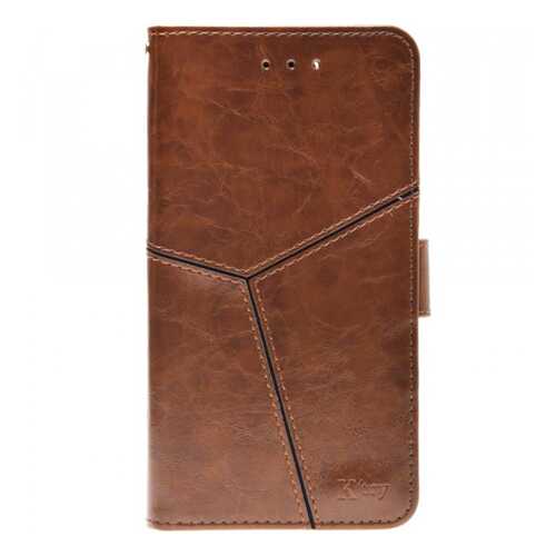 Кожаный чехол-книжка Ktry с магнитной застежкой для Samsung Galaxy S9 Brown