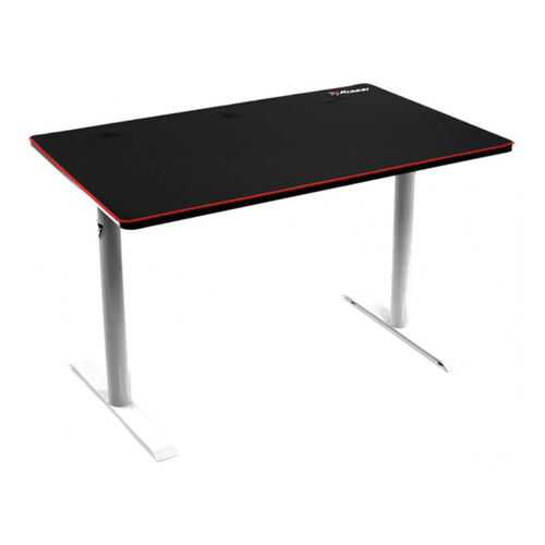Компьютерный стол Arozzi Arena Leggero Gaming Desk/Черный МДФ/Белый металл