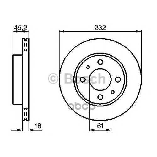 Диск тормозной BOSCH 0986478650