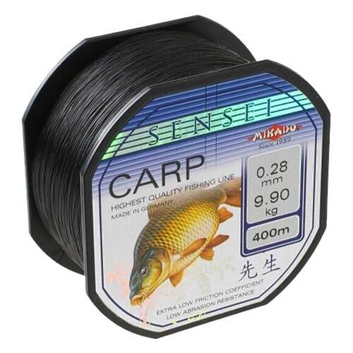 Леска монофильная Mikado Sensei Carp 0,28 мм, 400 м, 9,9 кг