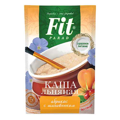 Каша льняная Fit Parad абрикос с шиповником