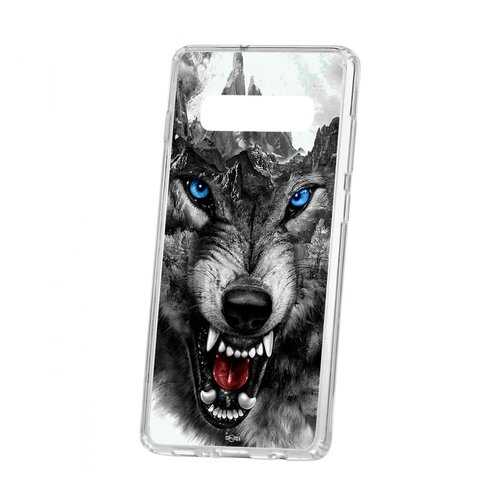 Чехол Samsung Galaxy S10+ Kruche Print Волк