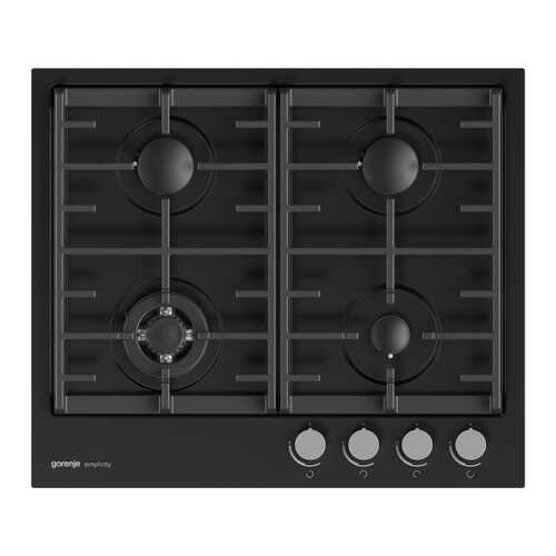 Встраиваемая варочная панель газовая Gorenje G6SY2B Black