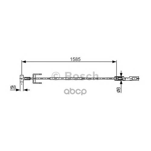Трос cтояночного тормоза Bosch 1987482145