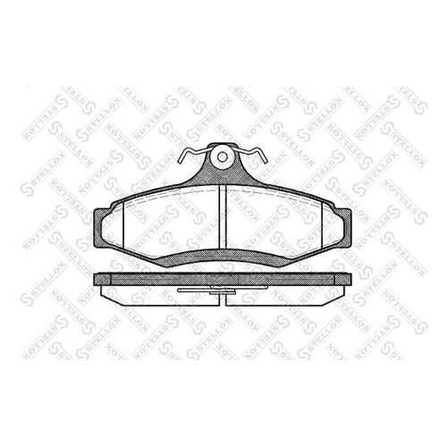 Комплект тормозных дисковых колодок Stellox 657 010B-SX