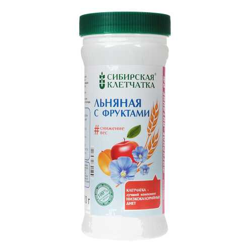 Клетчатка Сибирская клетчатка льняная с фруктами 280 г