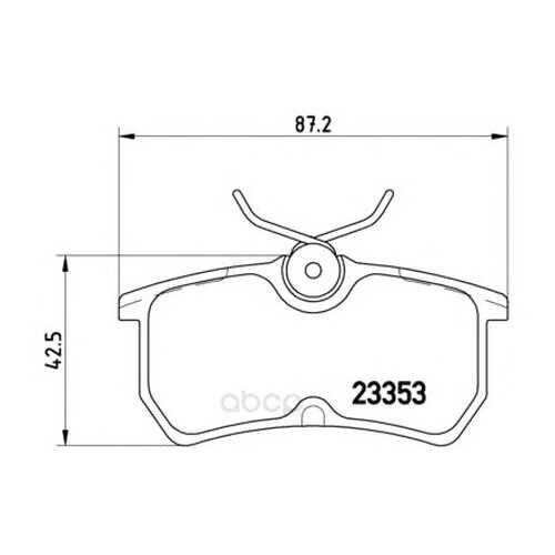 Тормозные колодки дисковые brembo P24047