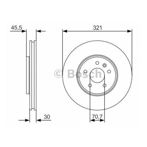 Тормозной диск Bosch 0986479667