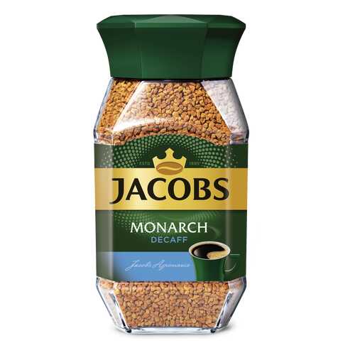 Кофе Jacobs monarch decaff натуральный растворимый сублимированный 95 г