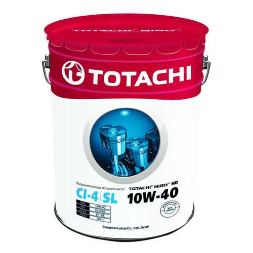 Моторное масло Totachi Niro  HD Semi-Synthetic API CI-4 / SL 10W-40 19л