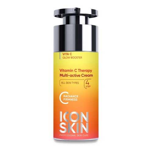 Крем для лица ICON SKIN с витамином С и пептидами омолаживающий, для сияния кожи 30 мл