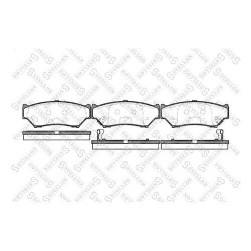 Комплект тормозных дисковых колодок Stellox 400 012-SX