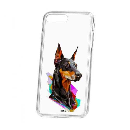 Чехол Apple iPhone 7 Plus Kruche Print Доберман