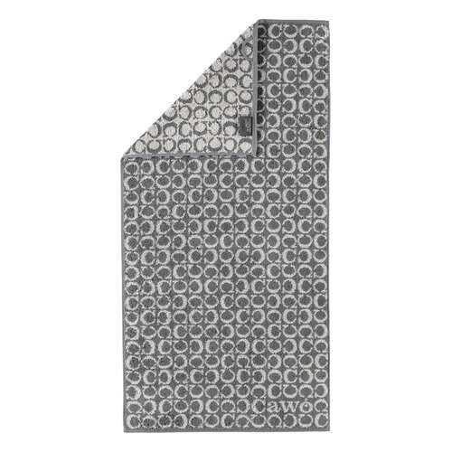 Полотенце 50x100см CAWO TWO-TONE, цвет антрацит
